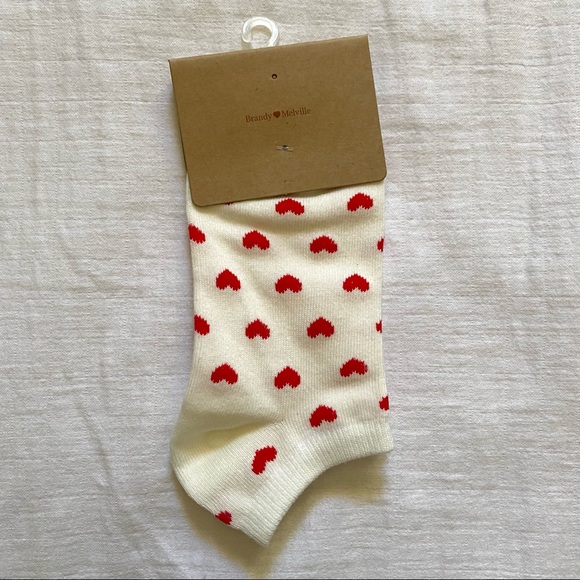 Brandy Melville Accessories Sold Nwt Brandy Melville Heart Socks Poshmark